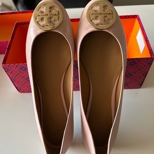 Tory Burch  cream light pink mules